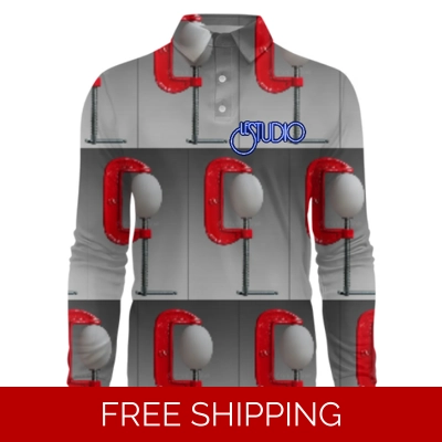 Le Studio Grace Under Pressure 2 Custom 3D Long-Sleeved Polo Shirt